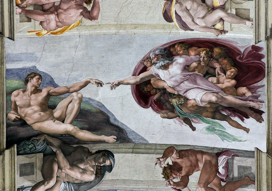 1599px Adams Creation Sistine Chapel ceiling by Michelangelo JBU33