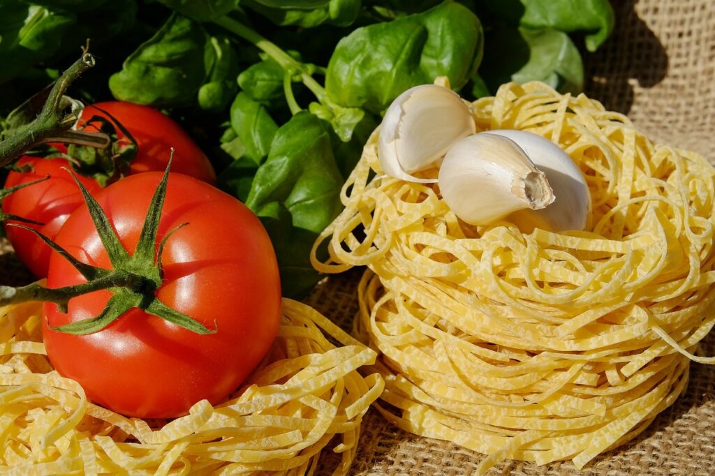 مواد اولیه تازه در غذاهای ایتالیایی