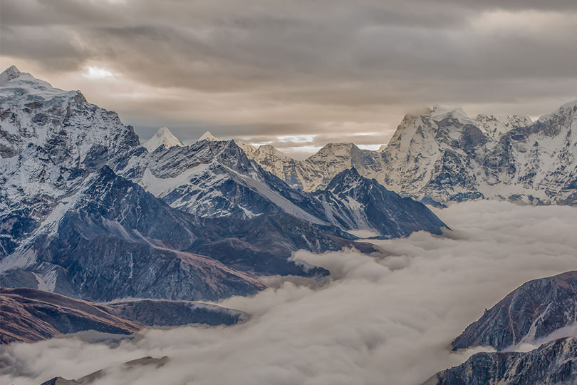 نمایی از هیمالیا در نپال